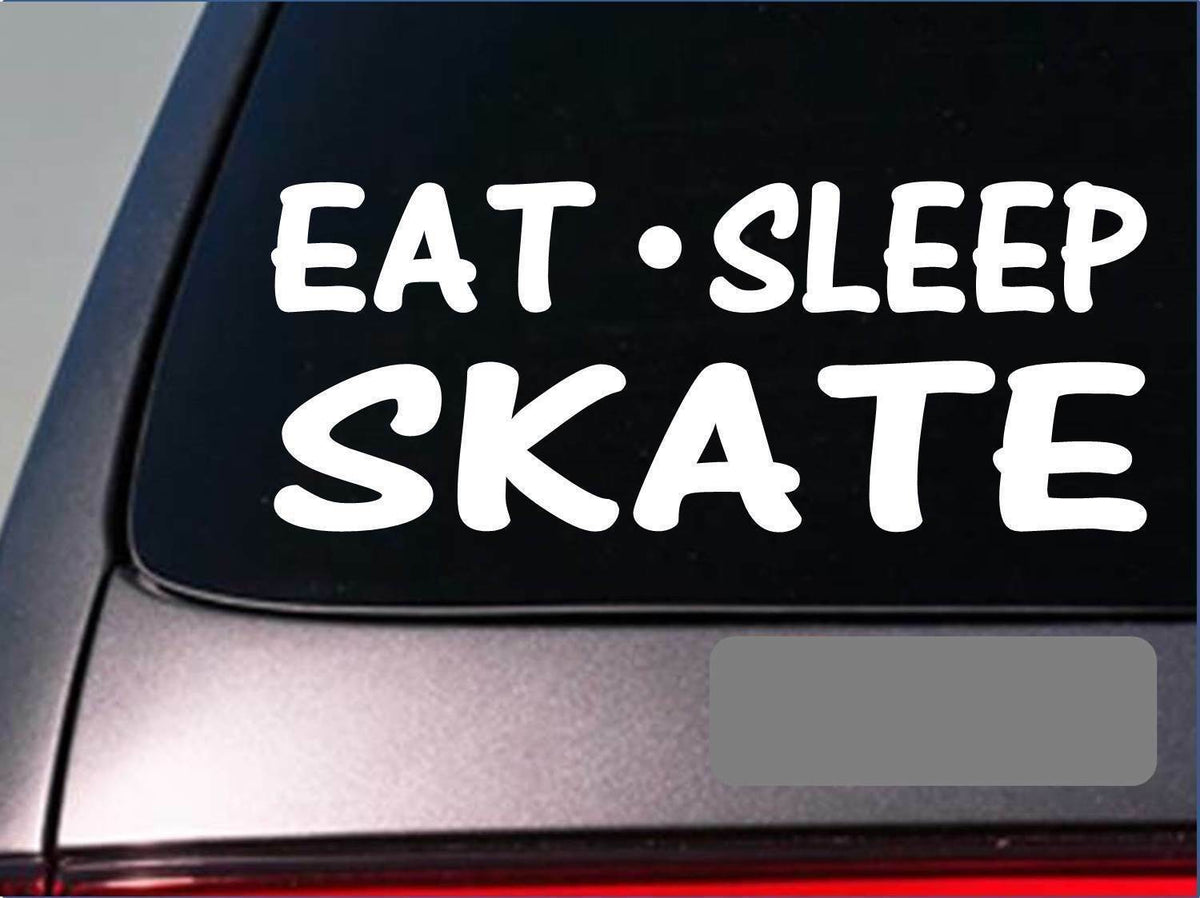 Eat Sleep Skate Vinyl Decal – 8 Inch