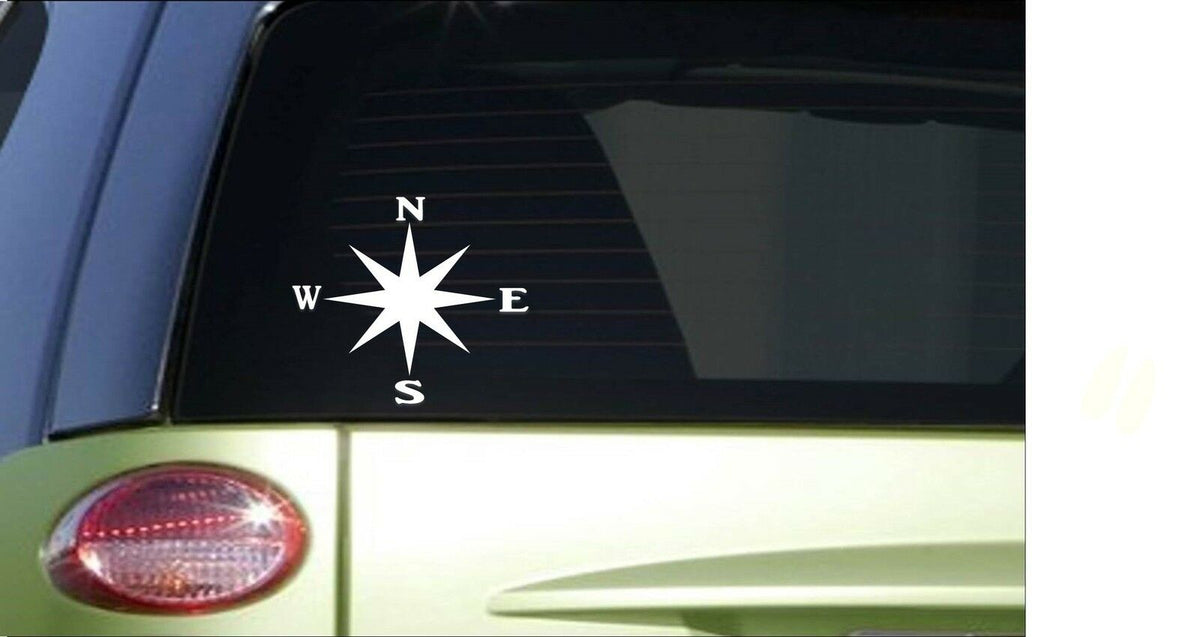 Compass Vinyl Decal – 6 Inch