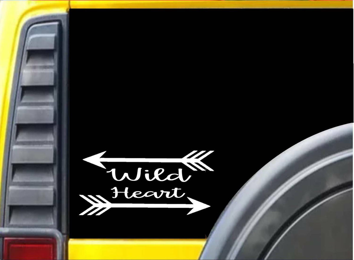 Wild Heart Vinyl Decal – 8 Inch