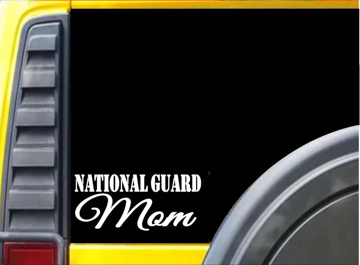 National Guard Mom Military Soldier Vinyl Decal – 8 Inch
