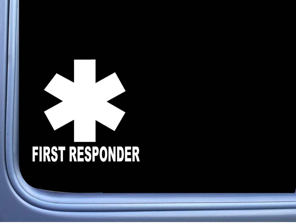 First Responder EMT Vinyl Decal – 6 Inch