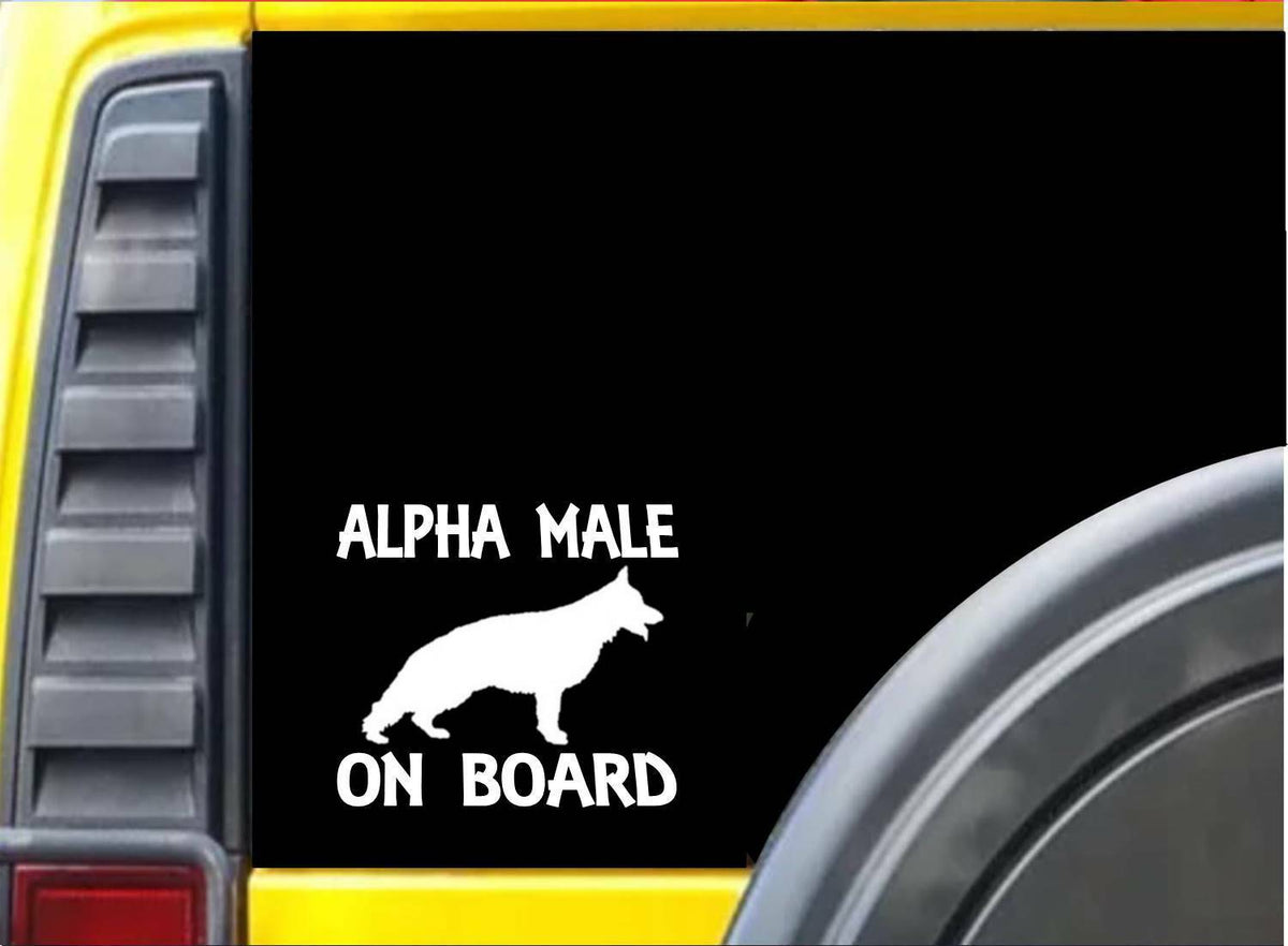 Alpha Male German Shepherd Dog Vinyl Decal – 6 Inch