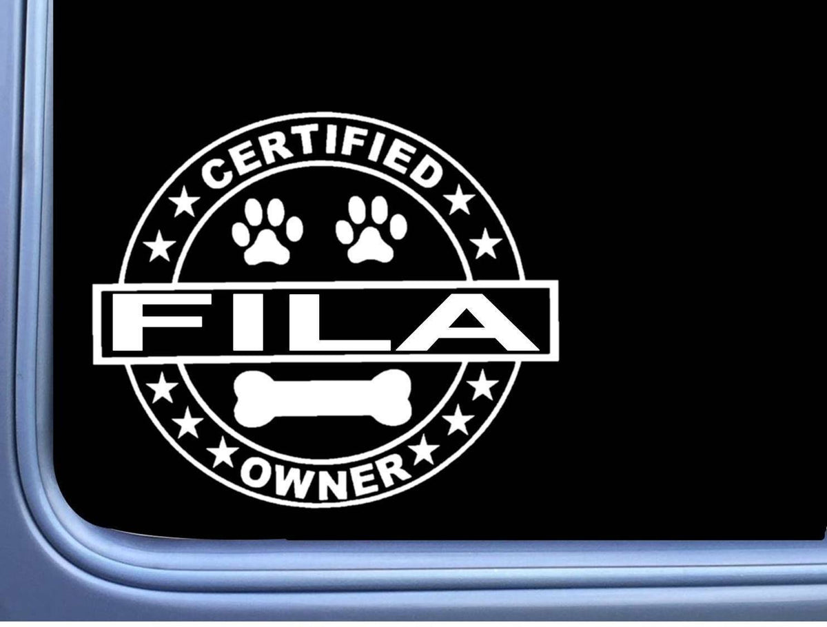 Certified Fila Brasileiro Dog Vinyl Decal – 6 Inch