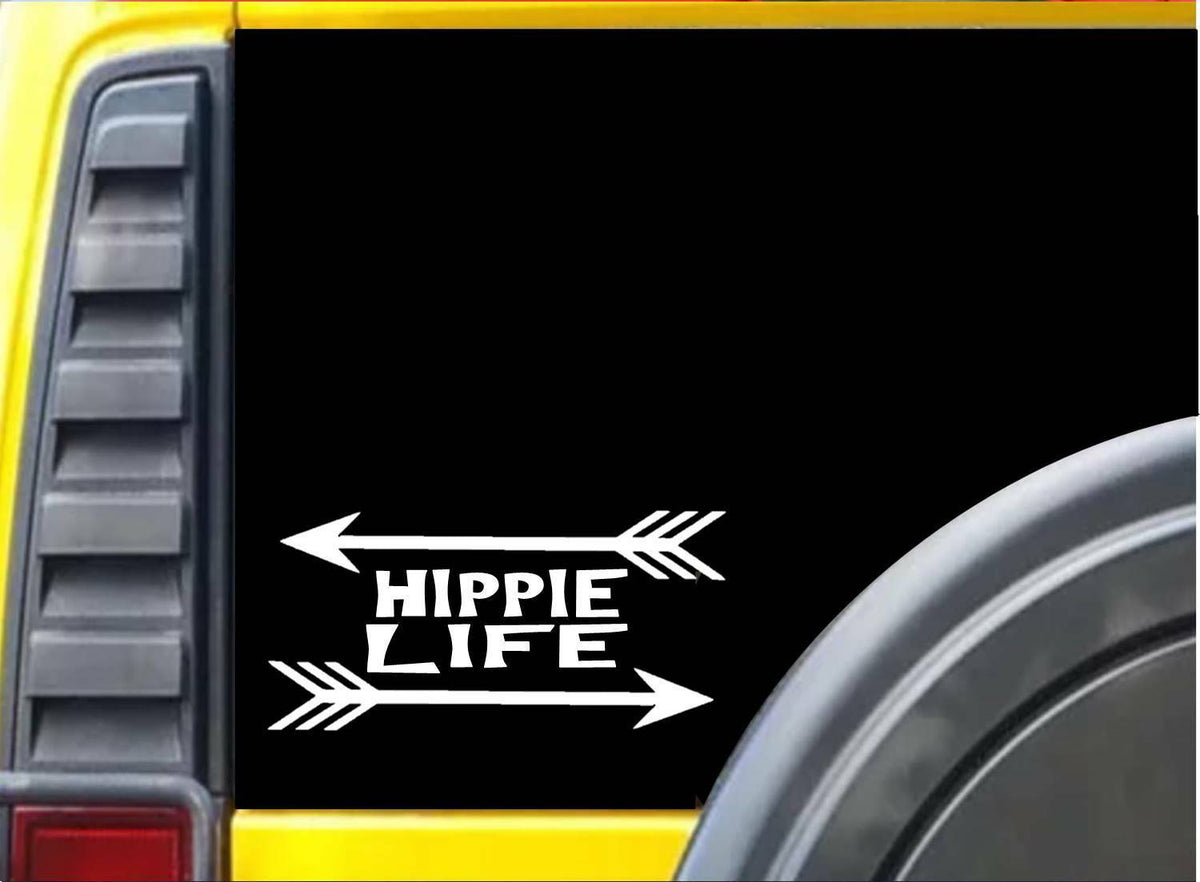 Hippie Life Vinyl Decal – 6 Inch