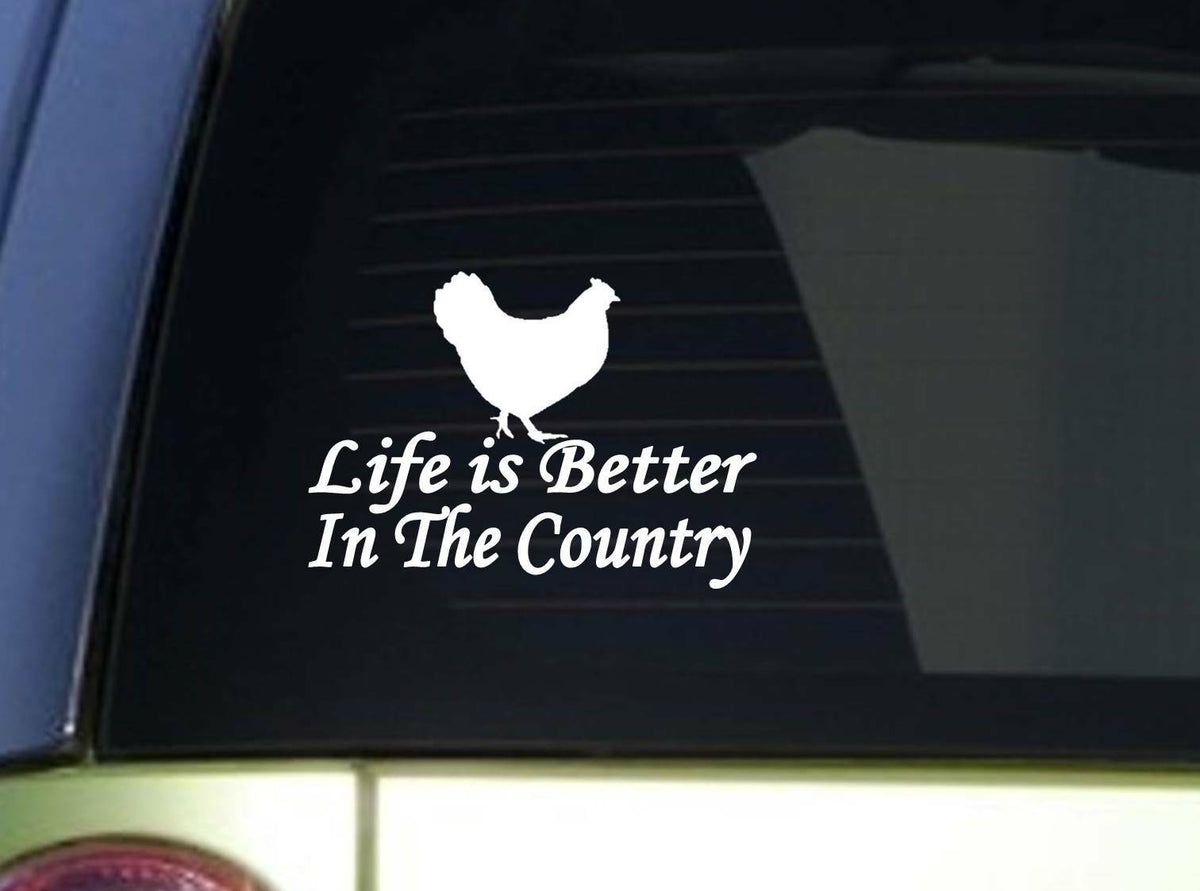 Life Is Better in the Country Vinyl Decal – 6 Inch