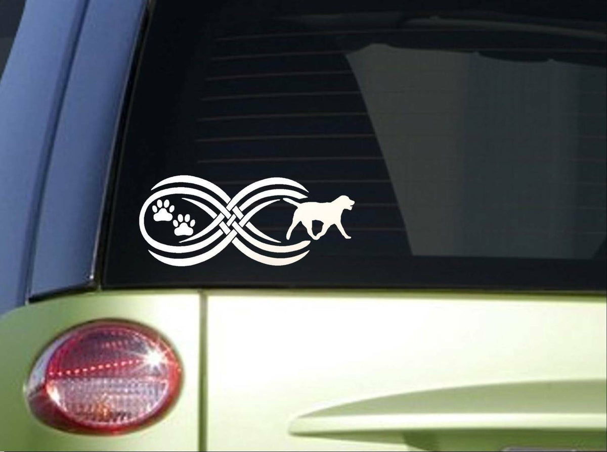 Tribal Labrador Infinity Sitcker Wide Vinyl Decal – 8.5 Inch