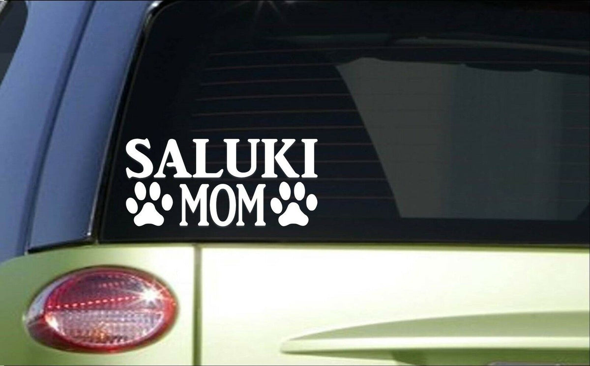 Saluki Mom Vinyl Decal – 8 Inch