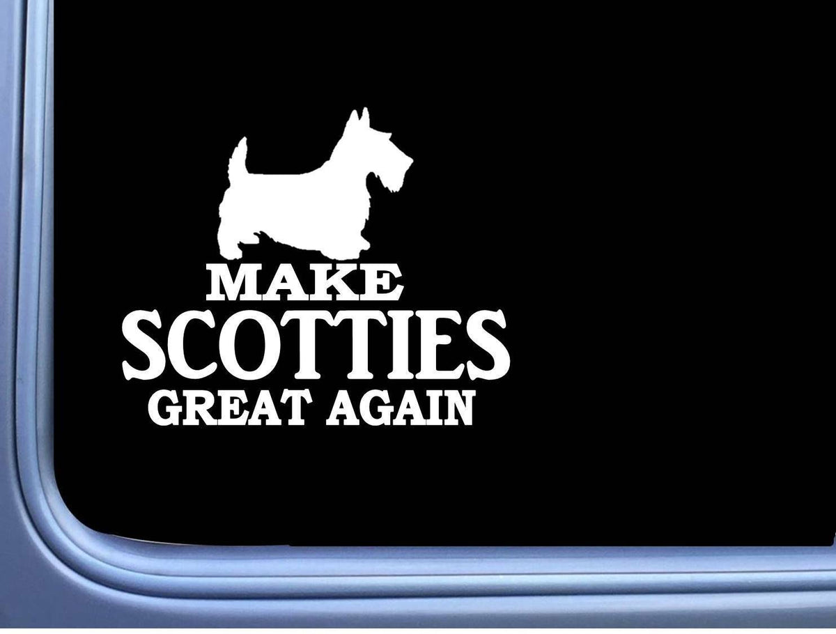 Scottie Maga Dog Scottish Terrier Vinyl Decal – 7 Inch