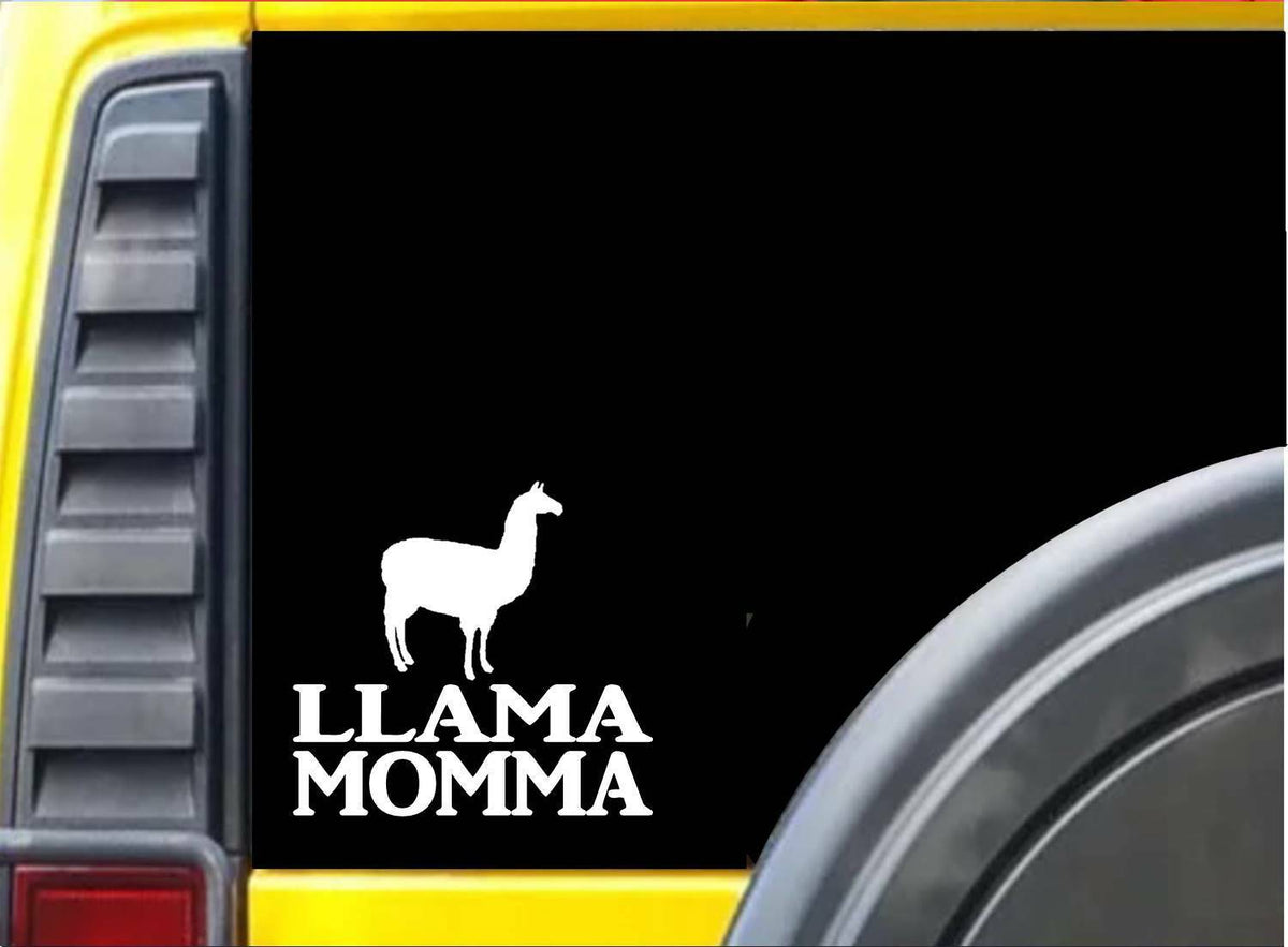 Llama Momma Vinyl Decal – 6 Inch
