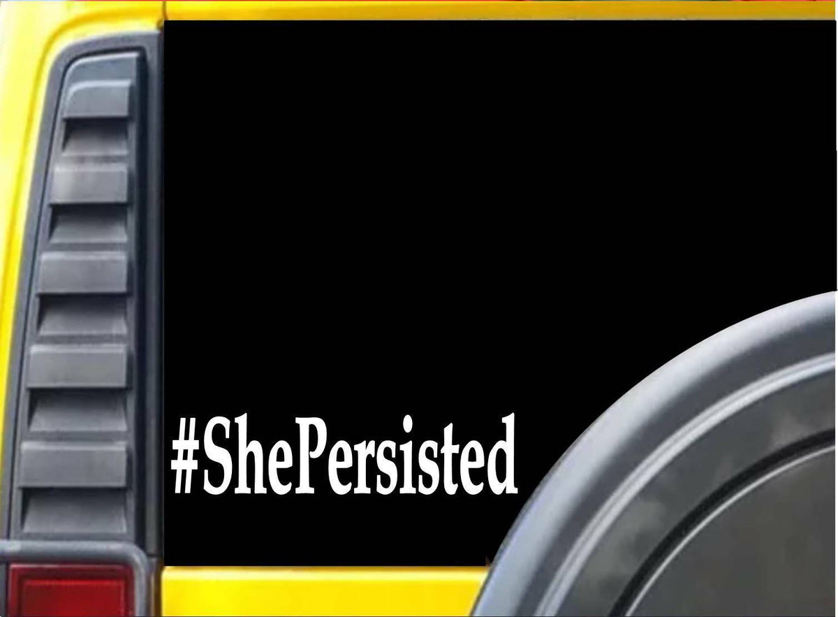 #She Persisted Vinyl Decal – 8 Inch