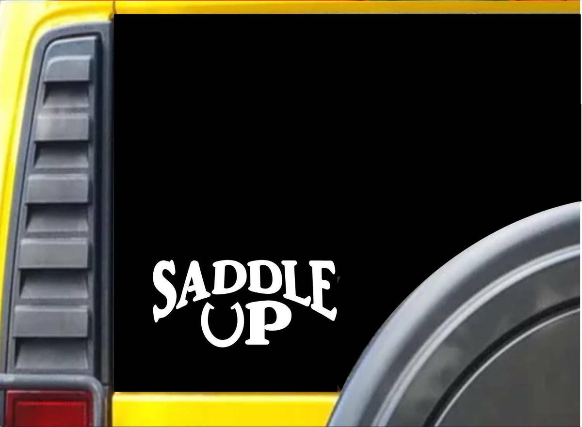 Saddle Up Vinyl Decal – 8 Inch