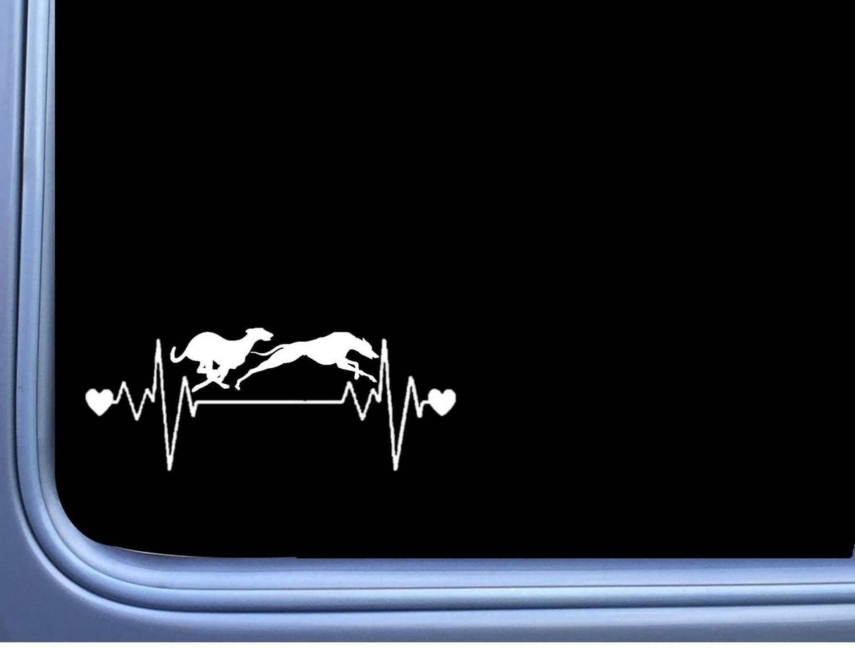 Racing Greyhound Lifeline Vinyl Decal – 8 Inch