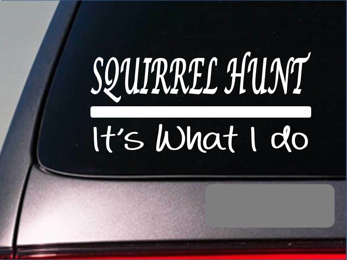 Squirrel Hunt Vinyl Decal