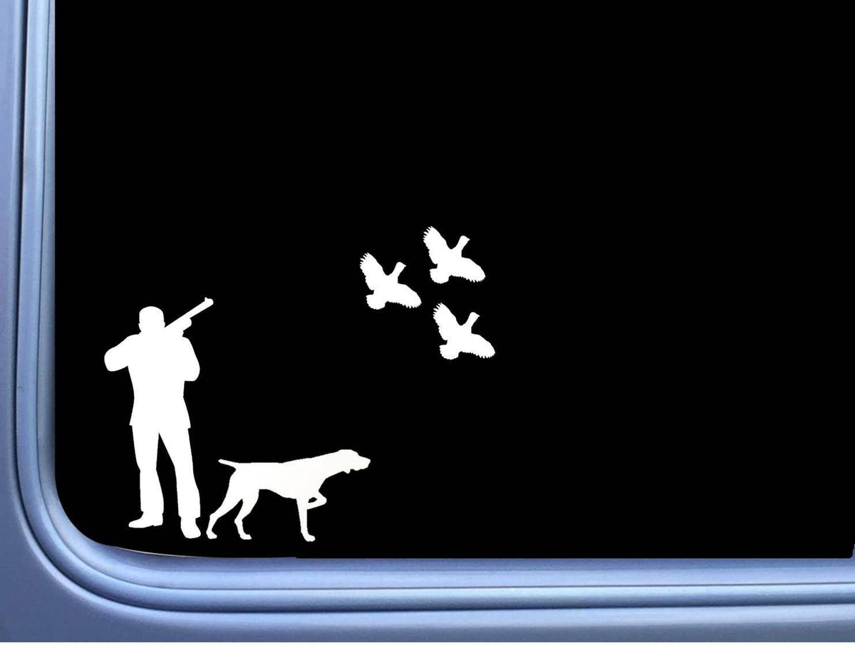 Quail Hunter German Shorthaired Pointer Vinyl Decal – 8 Inch