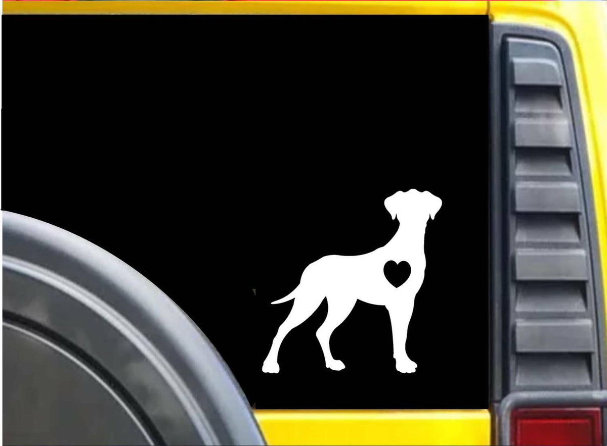 Great Dane Little Heart Vinyl Decal – 6 Inch