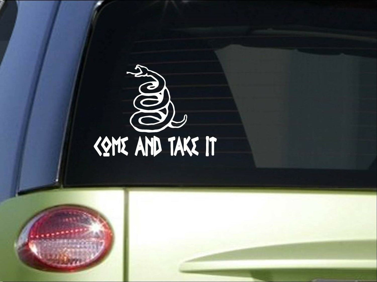 Come and Take It Snake Vinyl Decal – 6 Inch