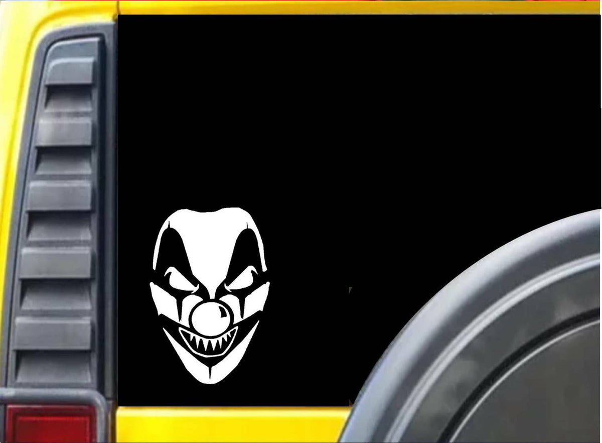 Scary Clown Vinyl Decal – 8 Inch