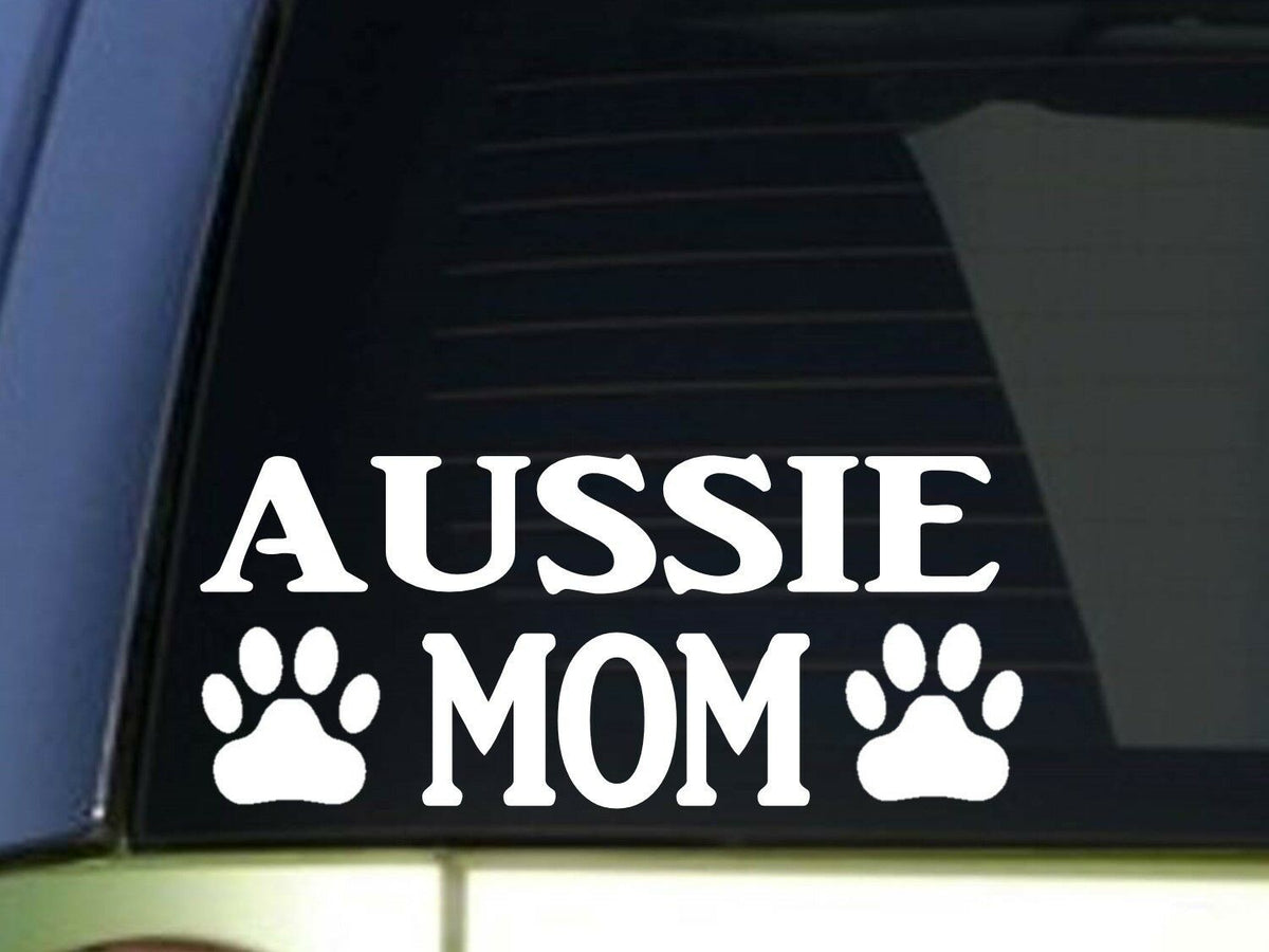 Aussie Mom Vinyl Decal – 8.5 Inch