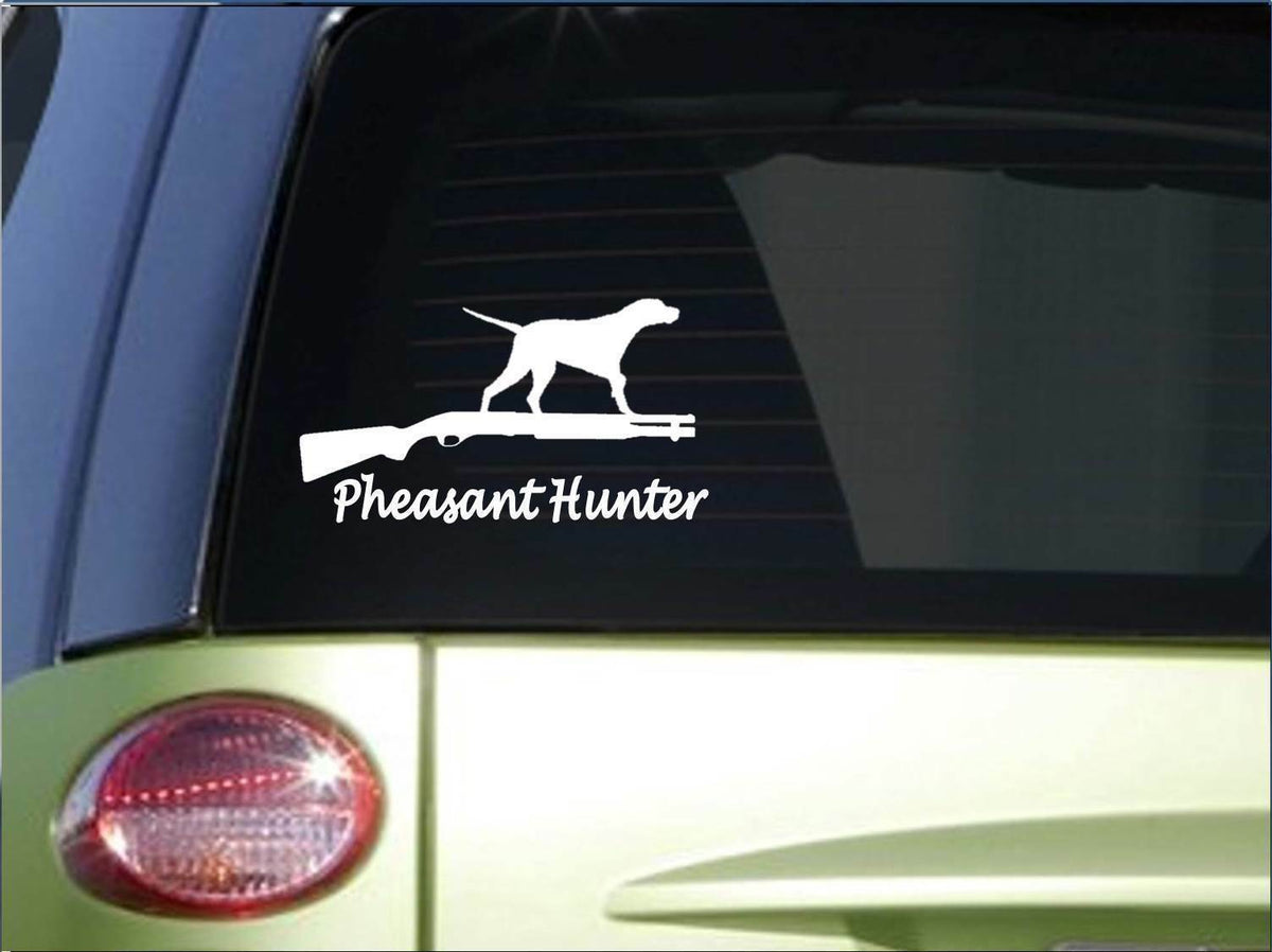 Pheasant Hunter Vinyl Decal – 8 Inch