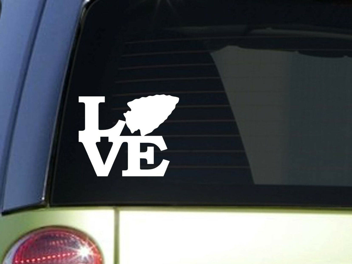 Arrowhead Love Vinyl Decal – 6 Inch