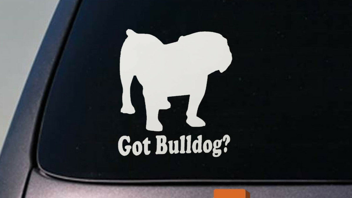 Bulldog Vinyl Decal – 6 Inch