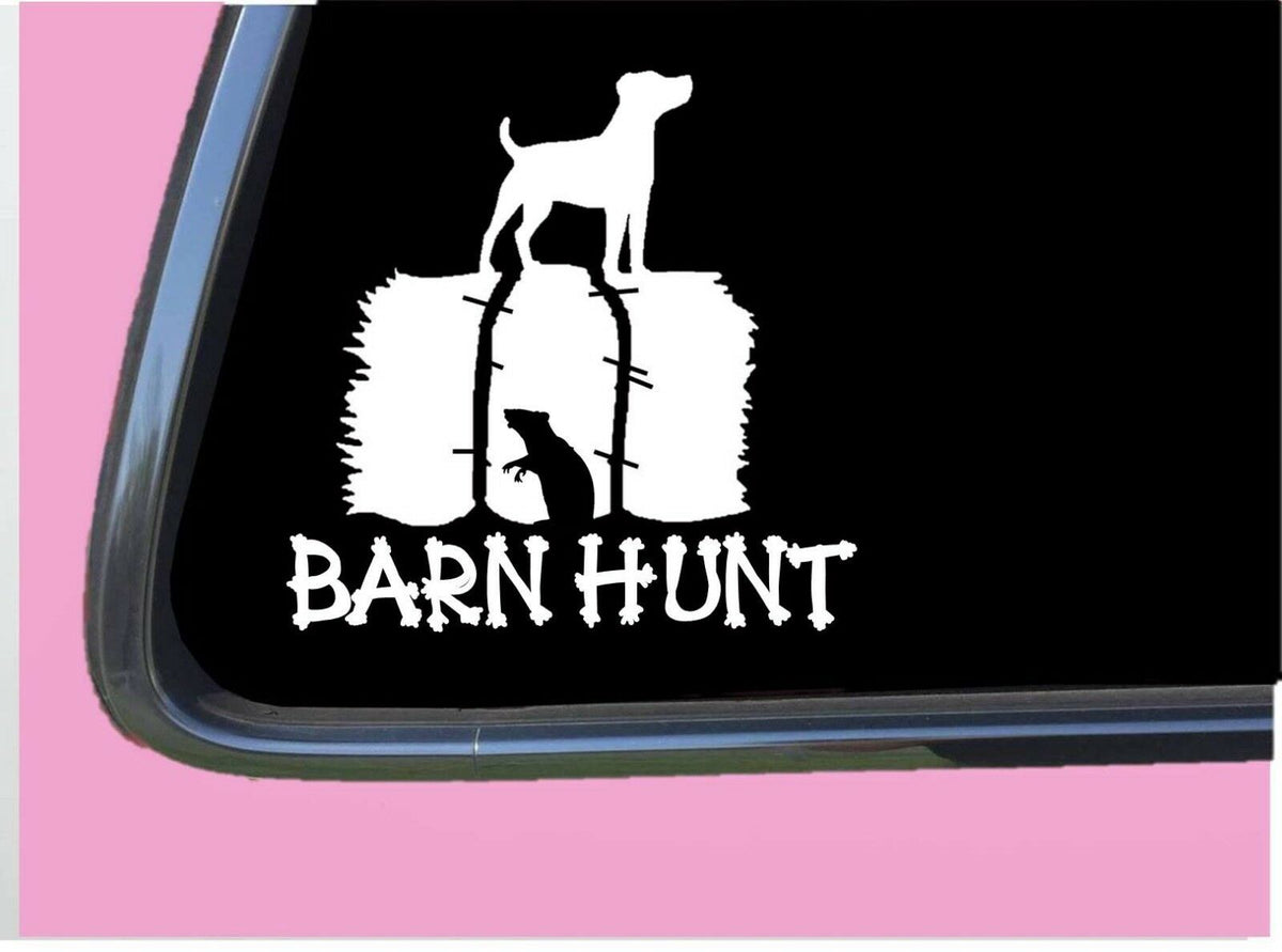 Jack Russell Barn Hunt Vinyl Decal – 6 Inch