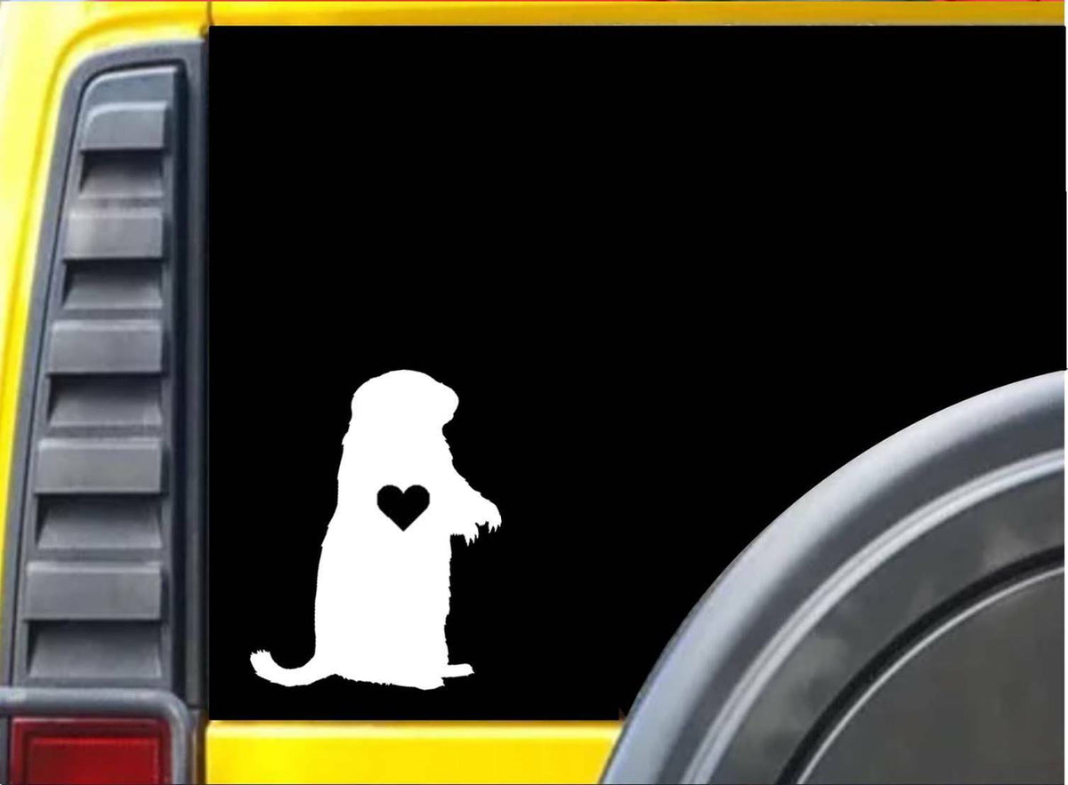 Groundhog Little Heart Marmot Vinyl Decal – 8 Inch