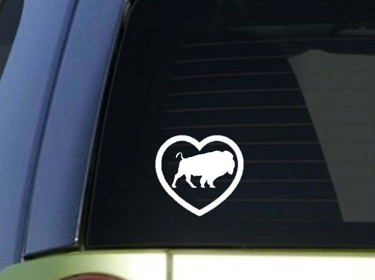 Buffalo Heart 2 Vinyl Decal – 6 Inch