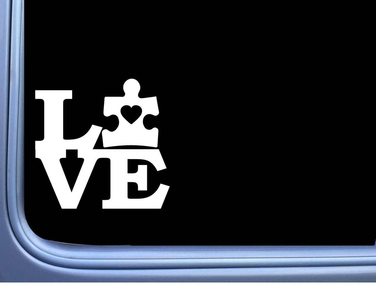 Autism Puzzle Love Vinyl Decal – 6 Inch