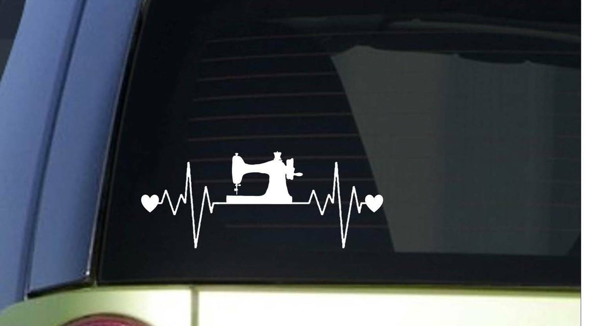 Sewing Lifeline Wide Vinyl Decal – 8 Inch