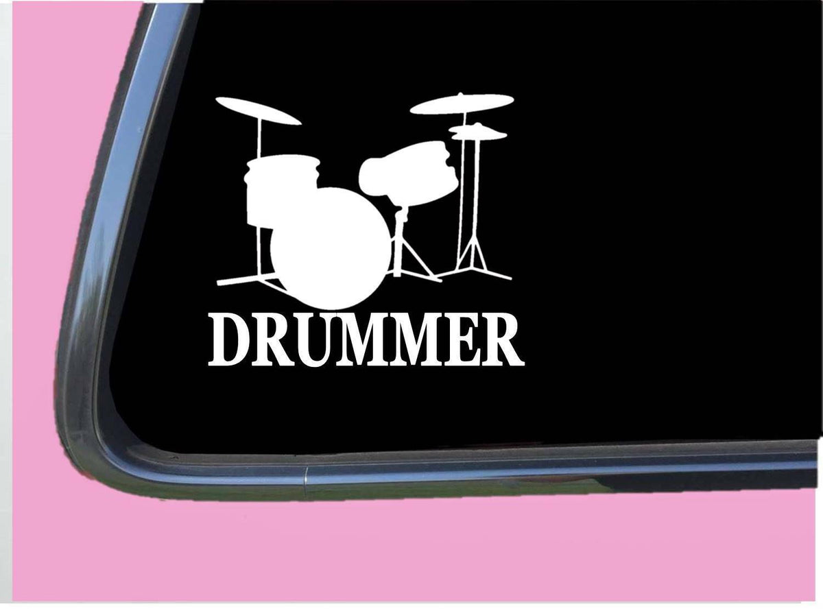 Drummer Vinyl Decal – 8 Inch