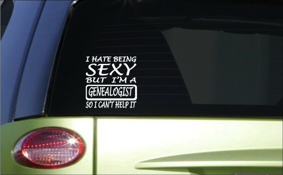 Sexy Genealogist Vinyl Decal – 6 Inch
