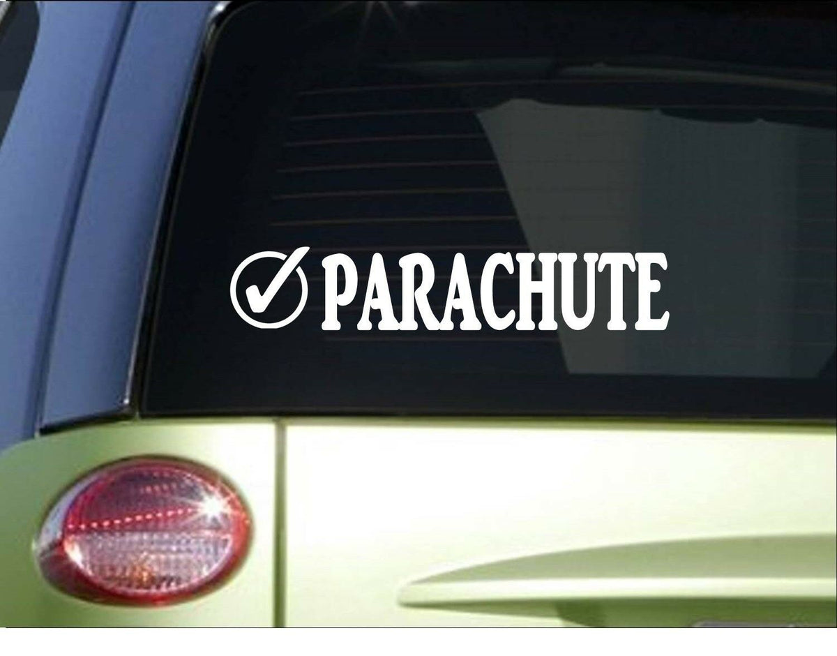Parachute Check Vinyl Decal – 8 Inch