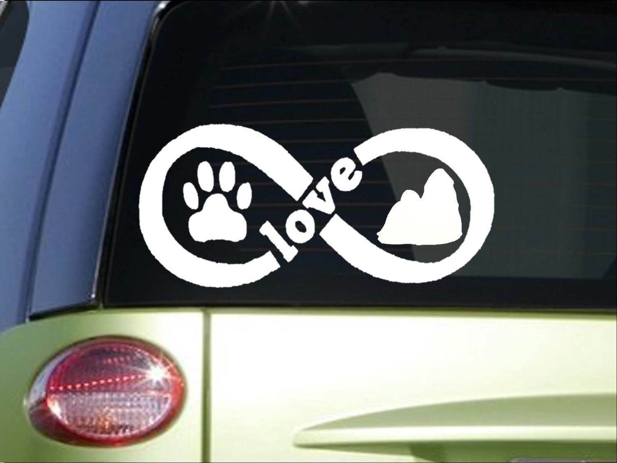 Shih Tzu Infinity Vinyl Decal – 8.5 Inch