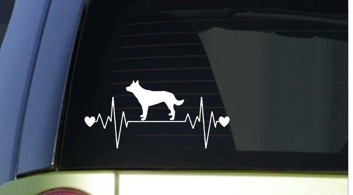 Kelpie Lifeline Sitcker Wide Vinyl Decal – 8 Inch
