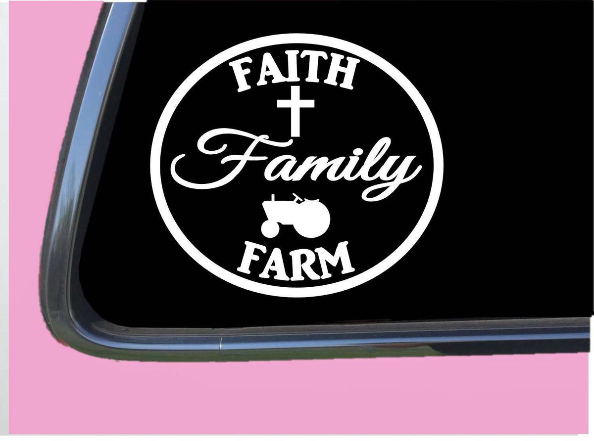 Faith Family Farm Vinyl Decal – 6 Inch