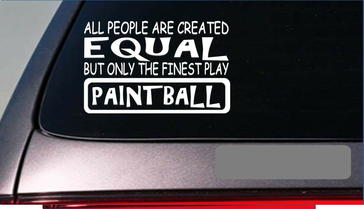 Paintball Equal Vinyl Decal – 8 Inch