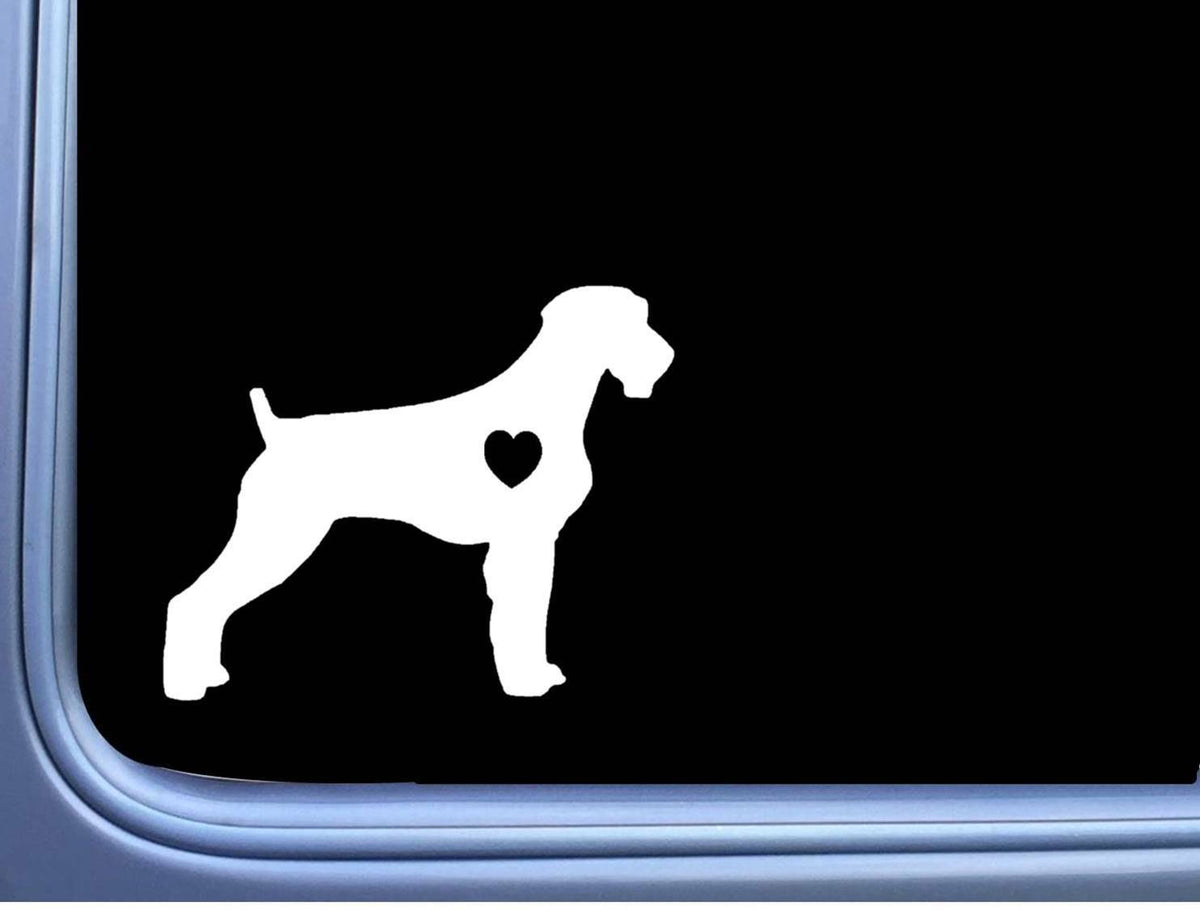German Wirehaired Pointer Lil Heart Vinyl Decal – 6 Inch