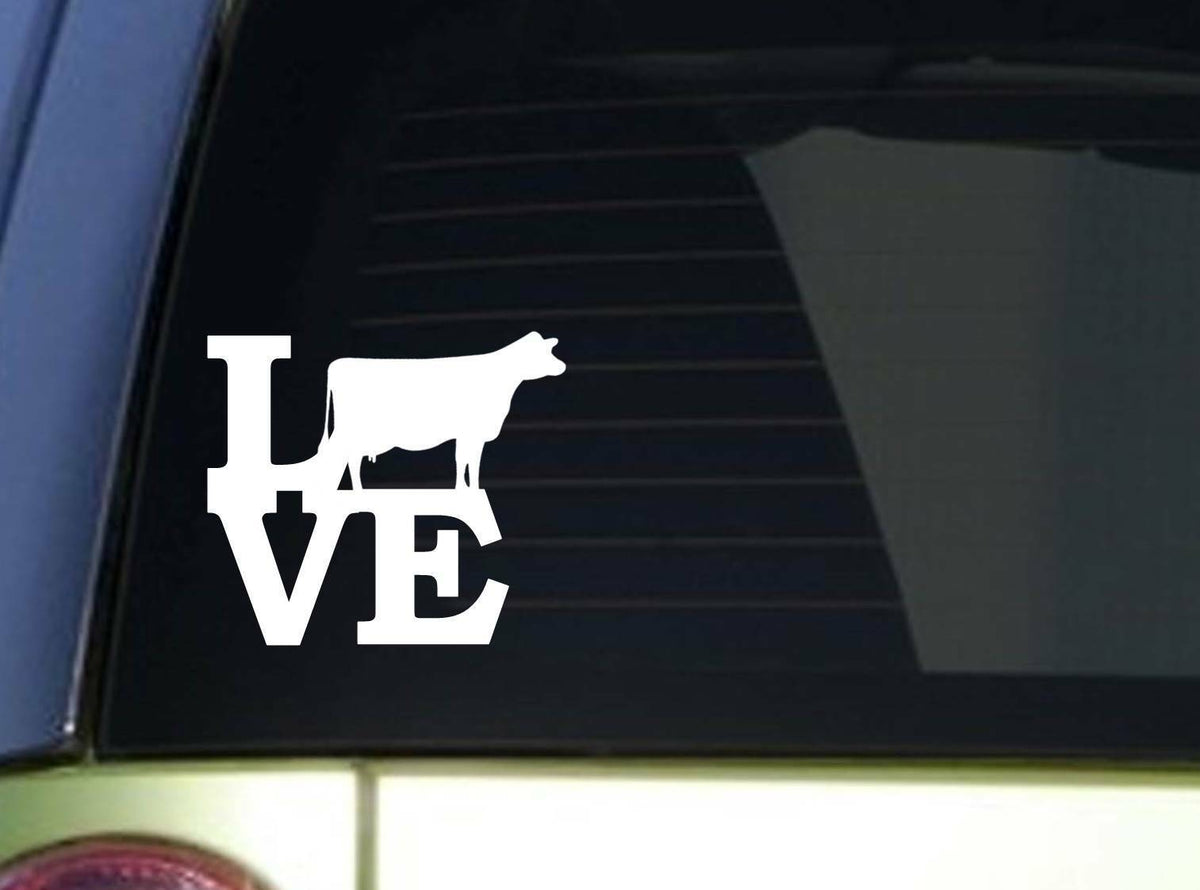 Dairy Cow Love 6X Vinyl Decal – 6 Inch