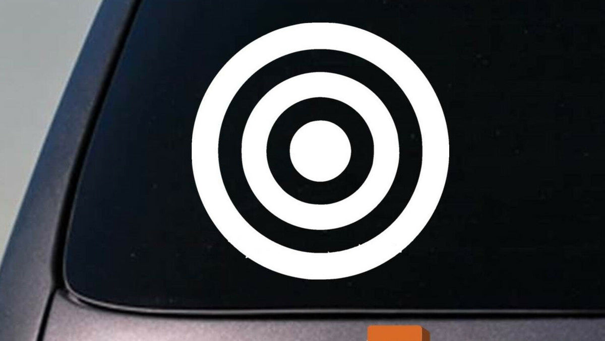 Bullseye Bulls Eye Vinyl Decal – 6 Inch