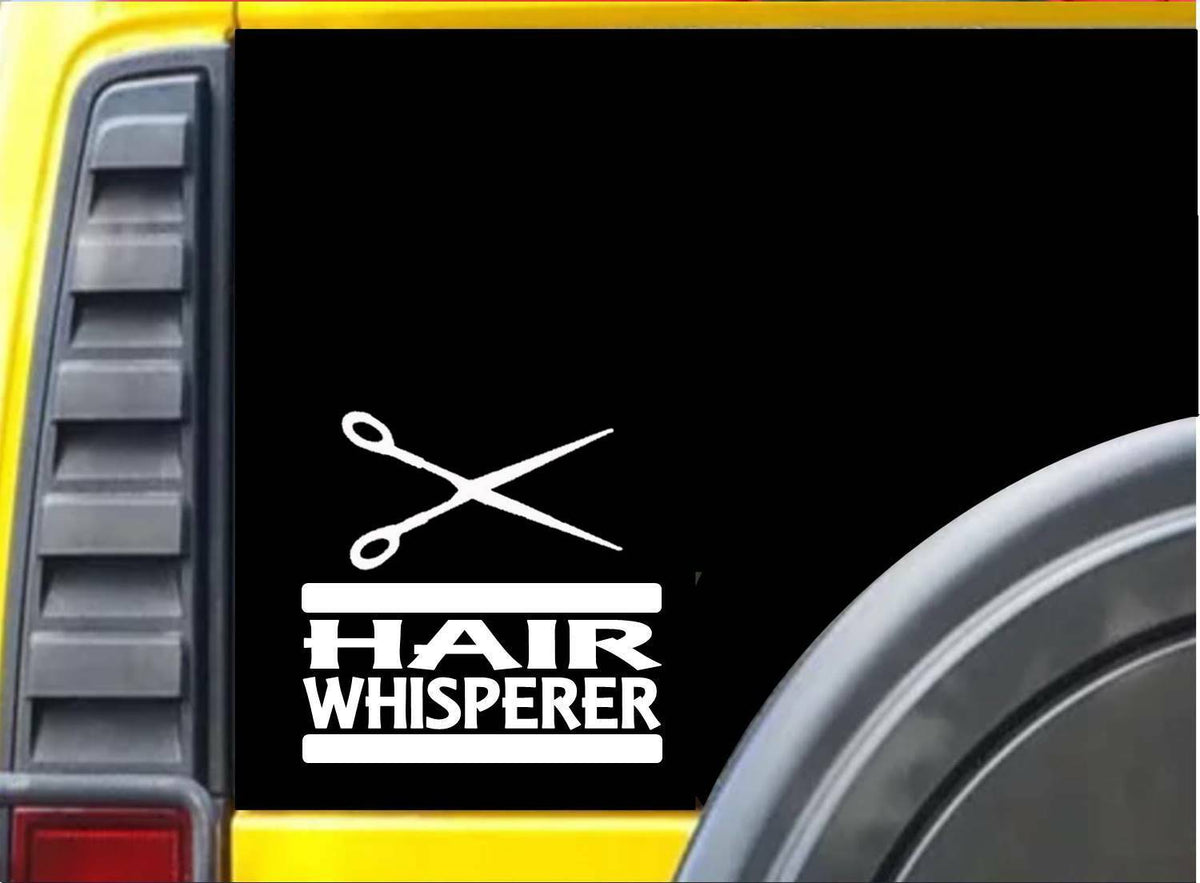 Hair Whisperer Wide Vinyl Decal – 6 Inch