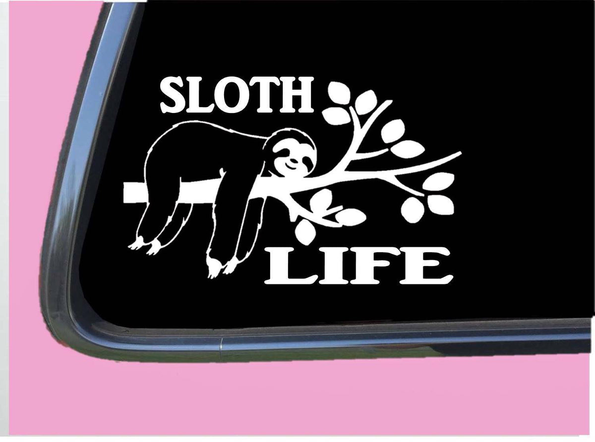 Sloth Life Vinyl Decal – 8 Inch