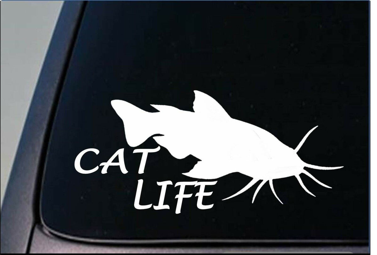 Cat Life Vinyl Decal – 8 Inch