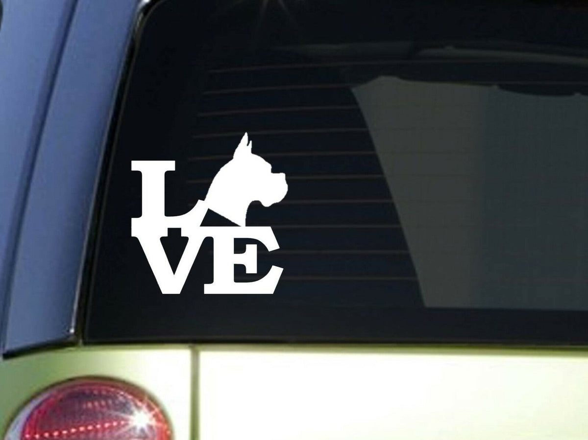 Boxer Love Vinyl Decal – 6 Inch