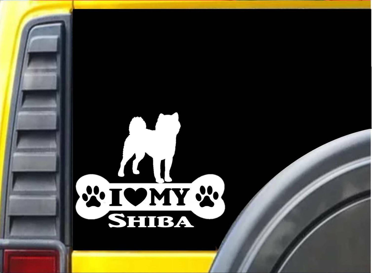 Shiba Bone Dog Rescue Vinyl Decal – 8 Inch