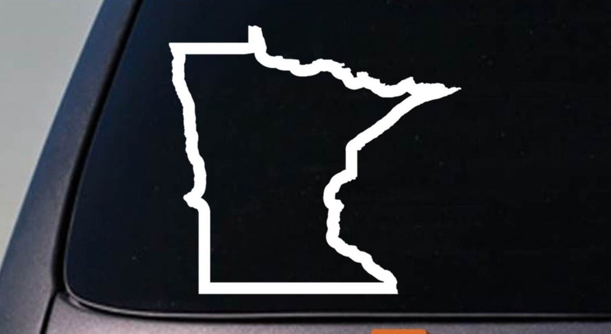Minnesota State Vinyl Decal – 6 Inch