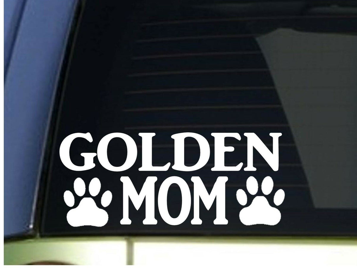 Golden Retriever Mom Vinyl Decal – 8.5 Inch