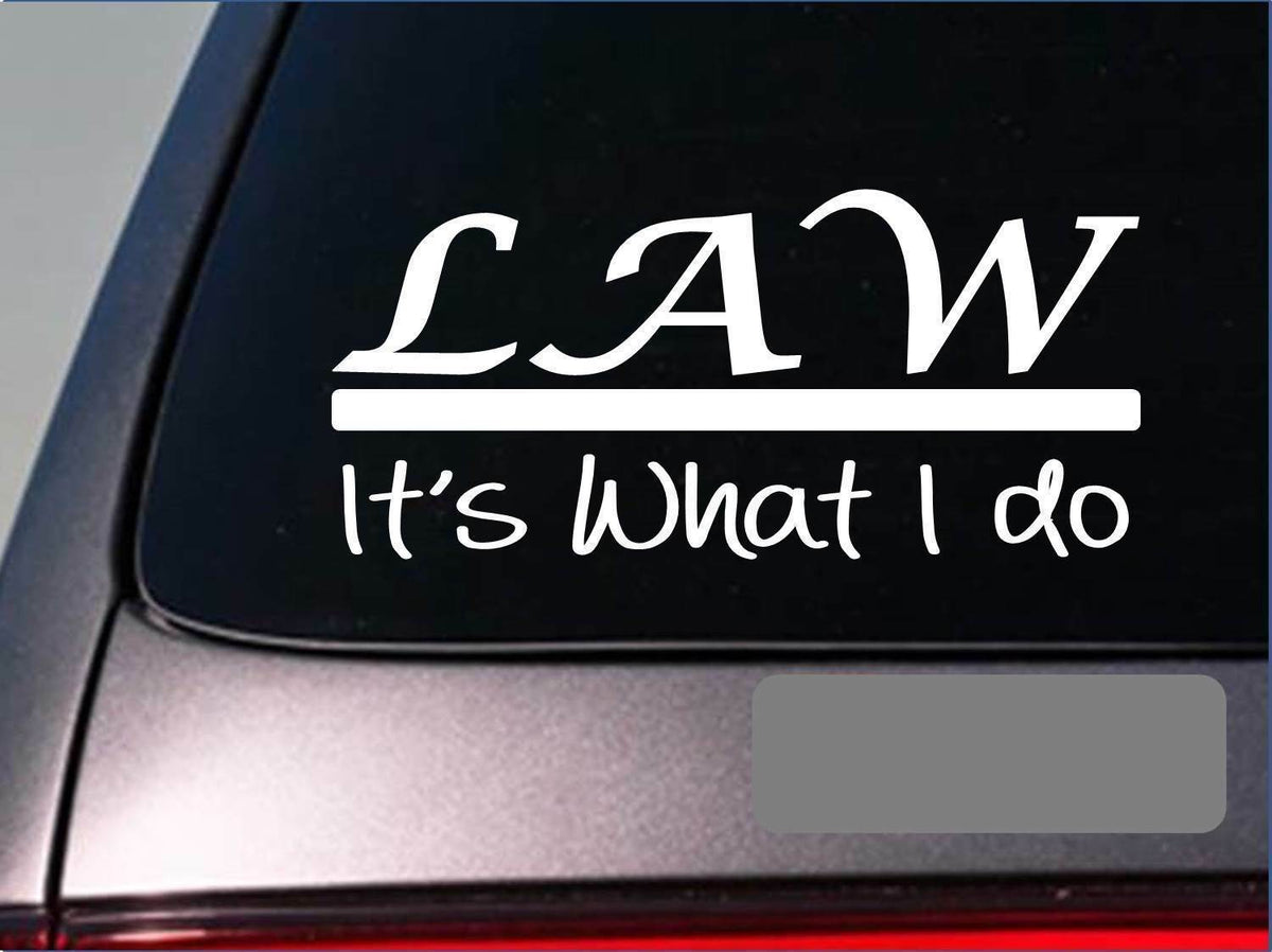 Law Vinyl Decal