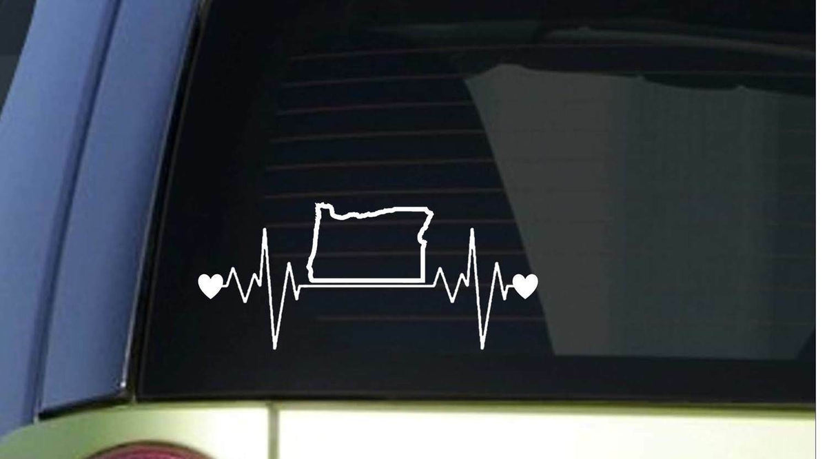 Oregon Lifeline Wide Vinyl Decal – 8 Inch