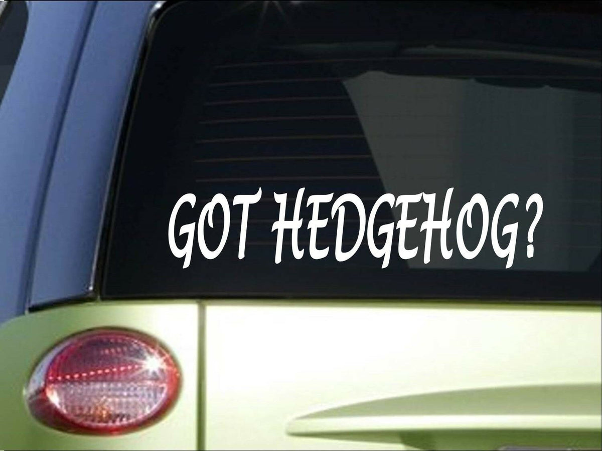 Got Hedgehog Vinyl Decal – 8 Inch
